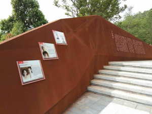 卫滨耐候钢挡土墙